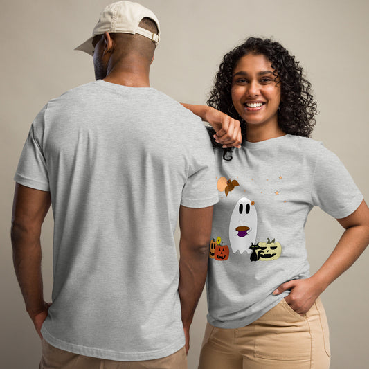 Ghost and Tea Short-Sleeve Unisex T-Shirt