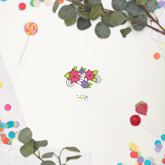 Florals & Spirals Bubble-free stickers