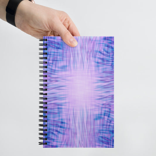 Flames - Purple Spiral notebook