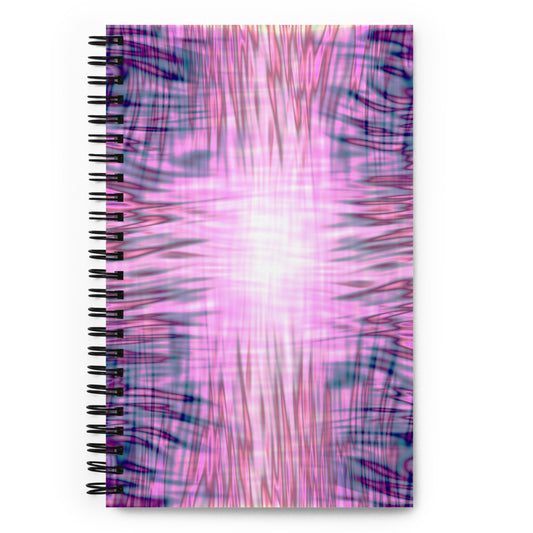 Flames - Pink Spiral notebook