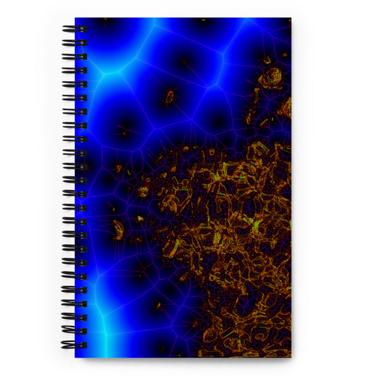 Blue Lightning Spiral notebook