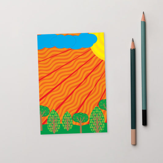 Groovy Landscape Standard Postcard