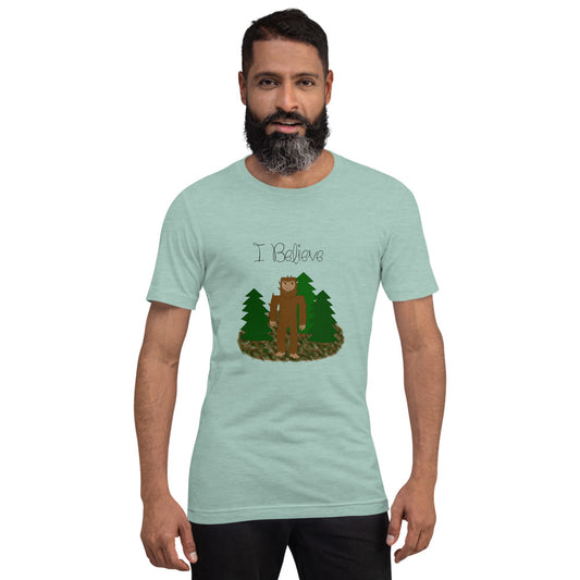I Believe - Bigfoot Short-Sleeve Unisex T-Shirt