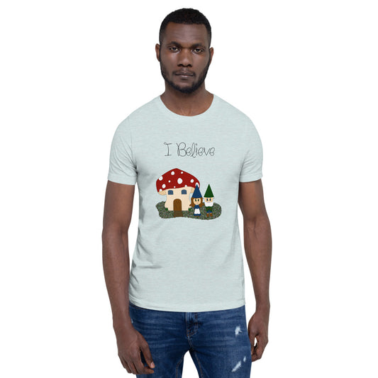 I Believe - Gnomes Short-Sleeve Unisex T-Shirt