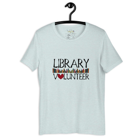 Library Volunteer With Books Short-Sleeve Unisex T-Shirt