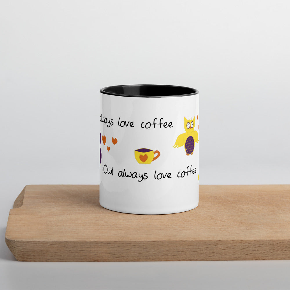 Owl Always Love Coffee Mug with Color Inside
