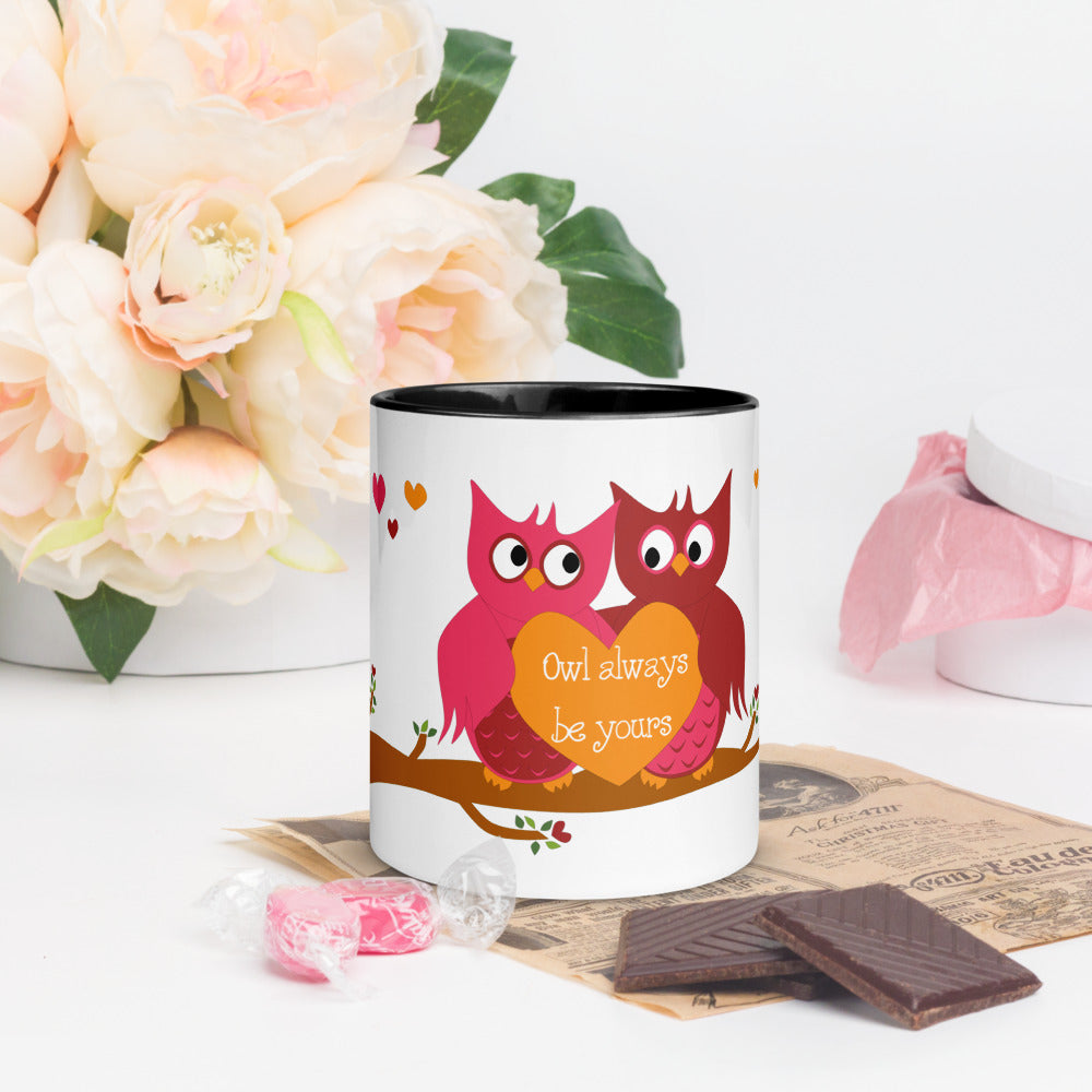 Owl Always Be Yours Mug with Color Inside