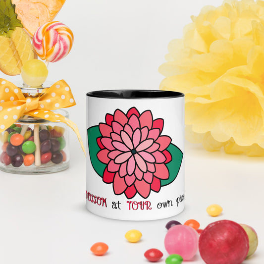 Blossom At Your Pace Mug with Color Inside