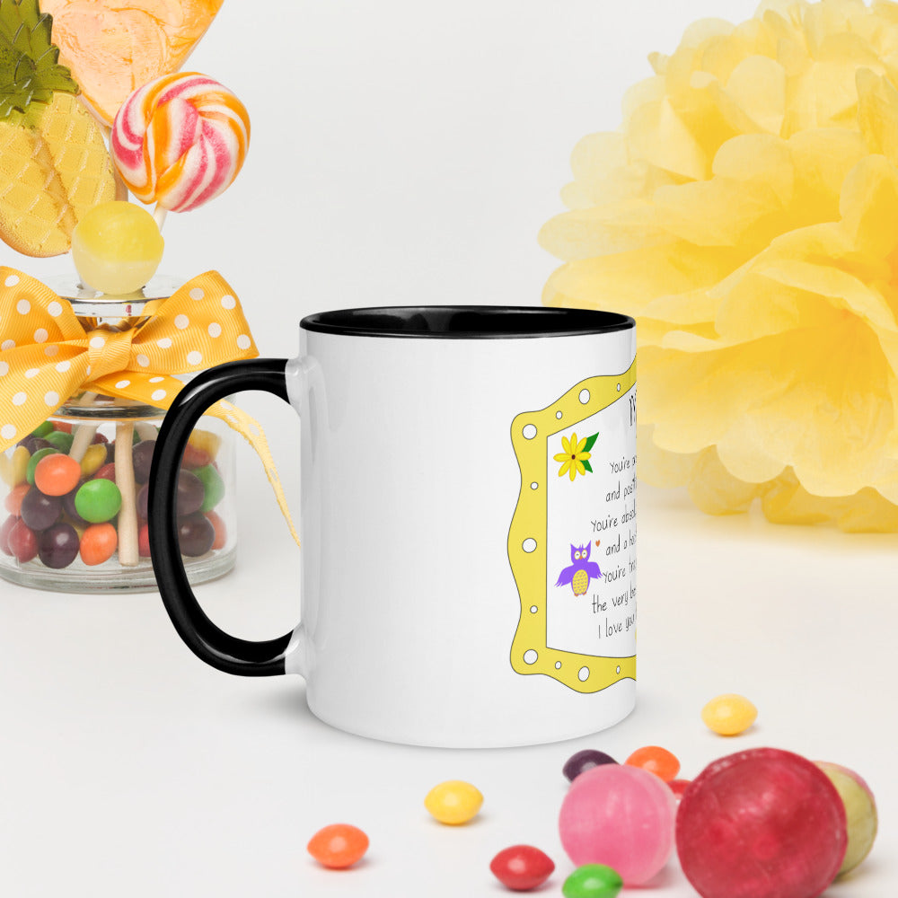 Mom's Tea-riffic Poem Mug with Color Inside