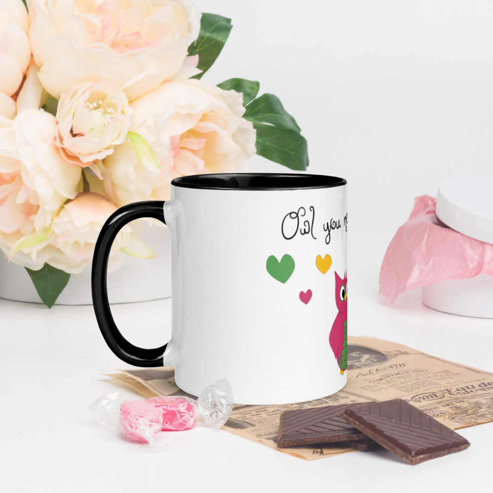 Owl You Need Is Love Mug with Color Inside