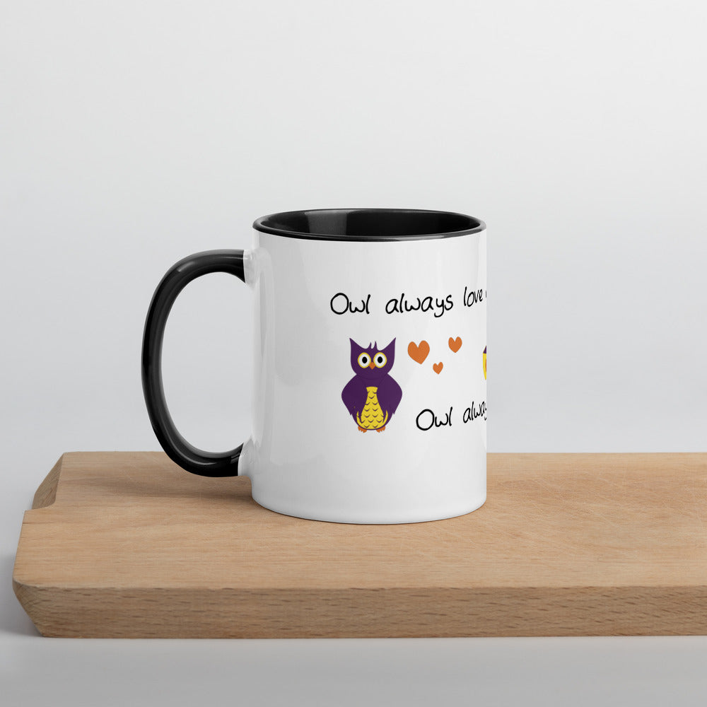 Owl Always Love Coffee Mug with Color Inside