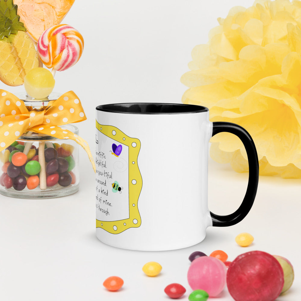 Mom's Tea-riffic Poem Mug with Color Inside