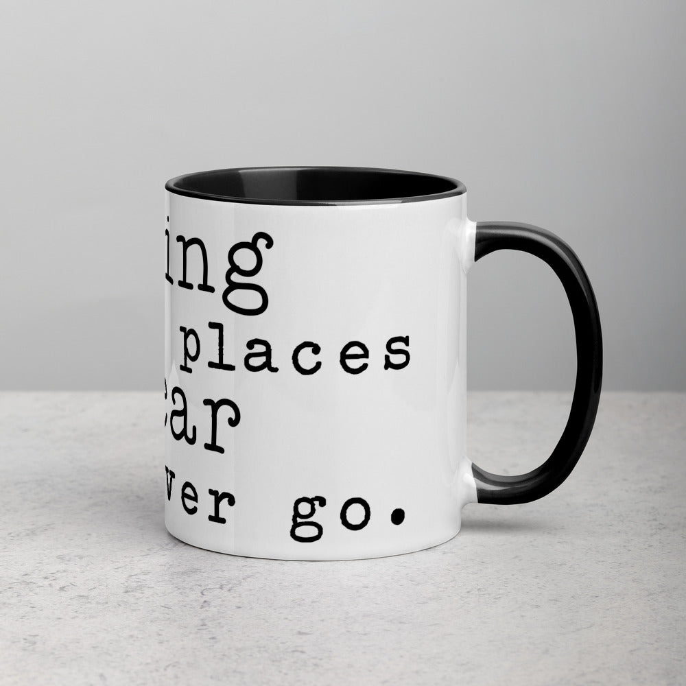 Reading Takes Me Places Mug with Color Inside
