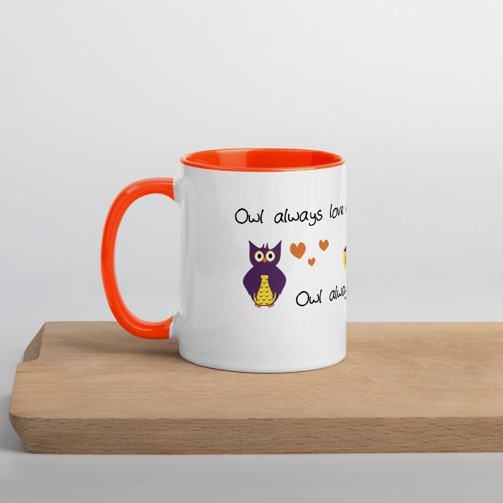 Owl Always Love Coffee Mug with Color Inside