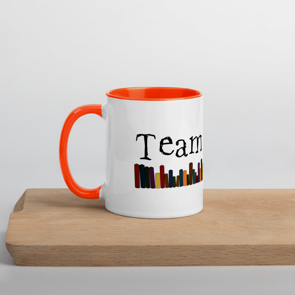 Team Books Mug with Color Inside