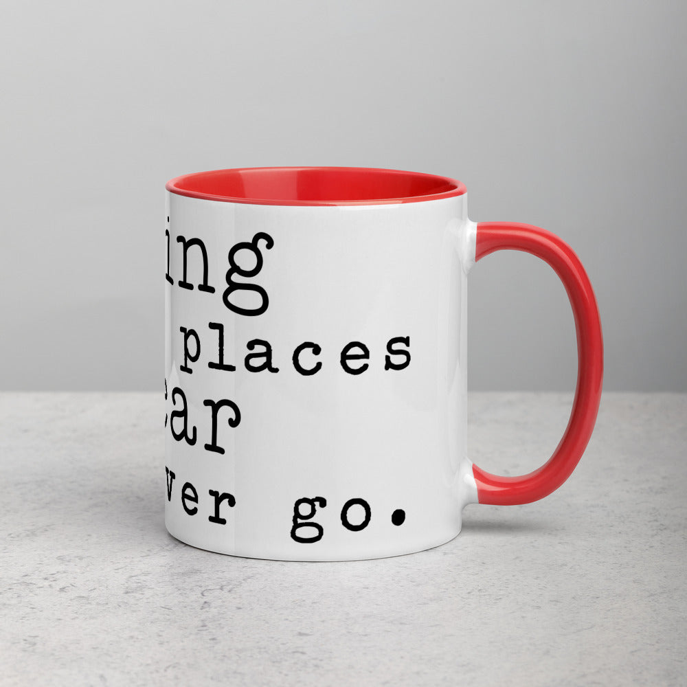 Reading Takes Me Places Mug with Color Inside