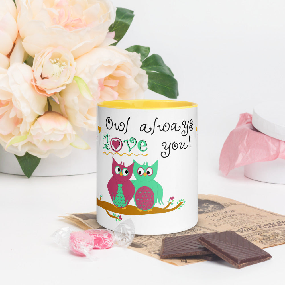 Owl Always Love You Mug with Color Inside