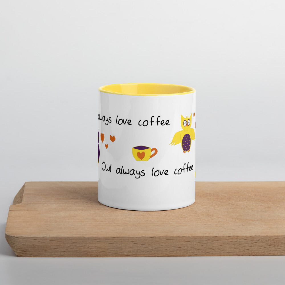 Owl Always Love Coffee Mug with Color Inside