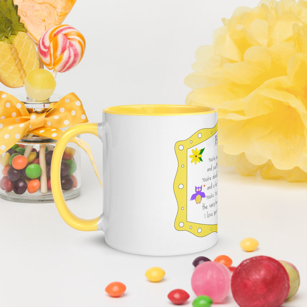 Mom's Tea-riffic Poem Mug with Color Inside