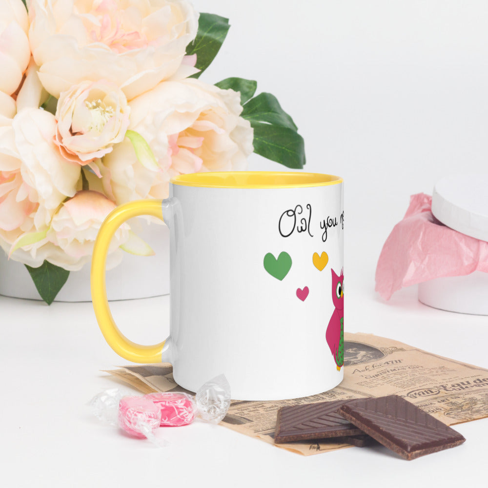 Owl You Need Is Love Mug with Color Inside