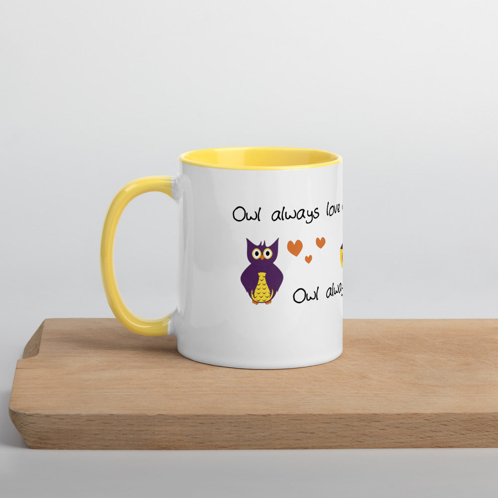 Owl Always Love Coffee Mug with Color Inside