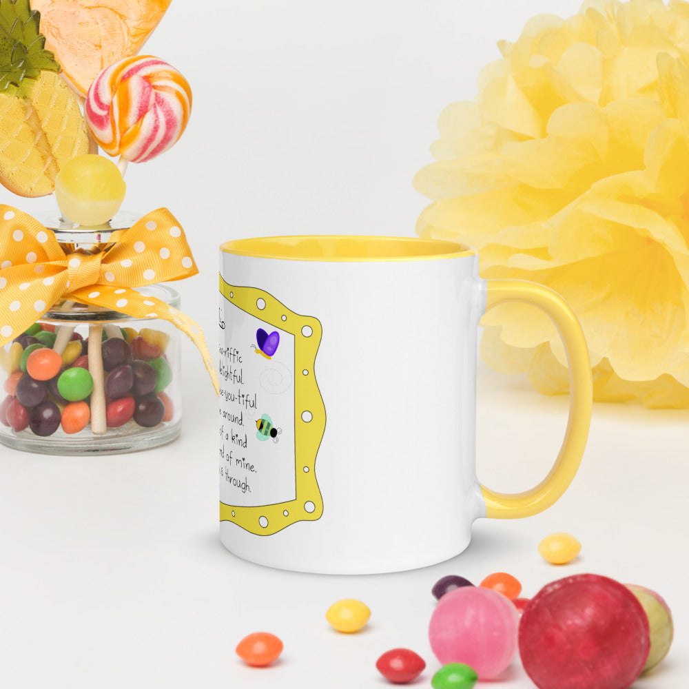 Mom's Tea-riffic Poem Mug with Color Inside