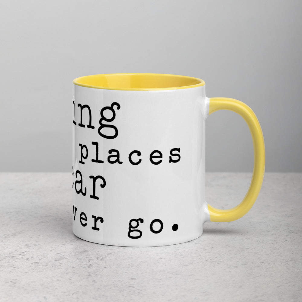 Reading Takes Me Places Mug with Color Inside