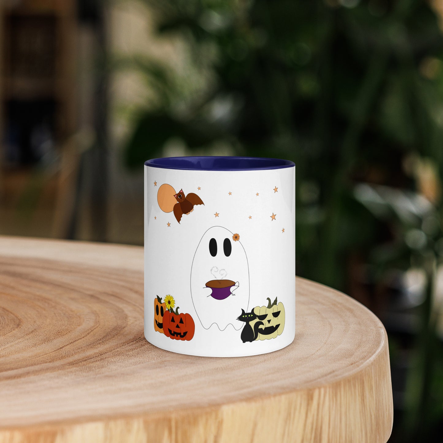 Ghost and Tea Mug with Color Inside