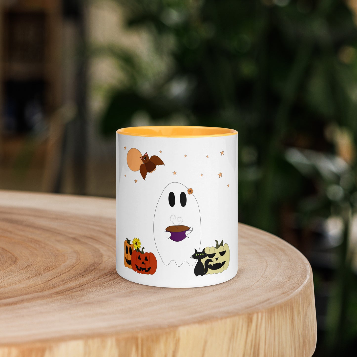 Ghost and Tea Mug with Color Inside