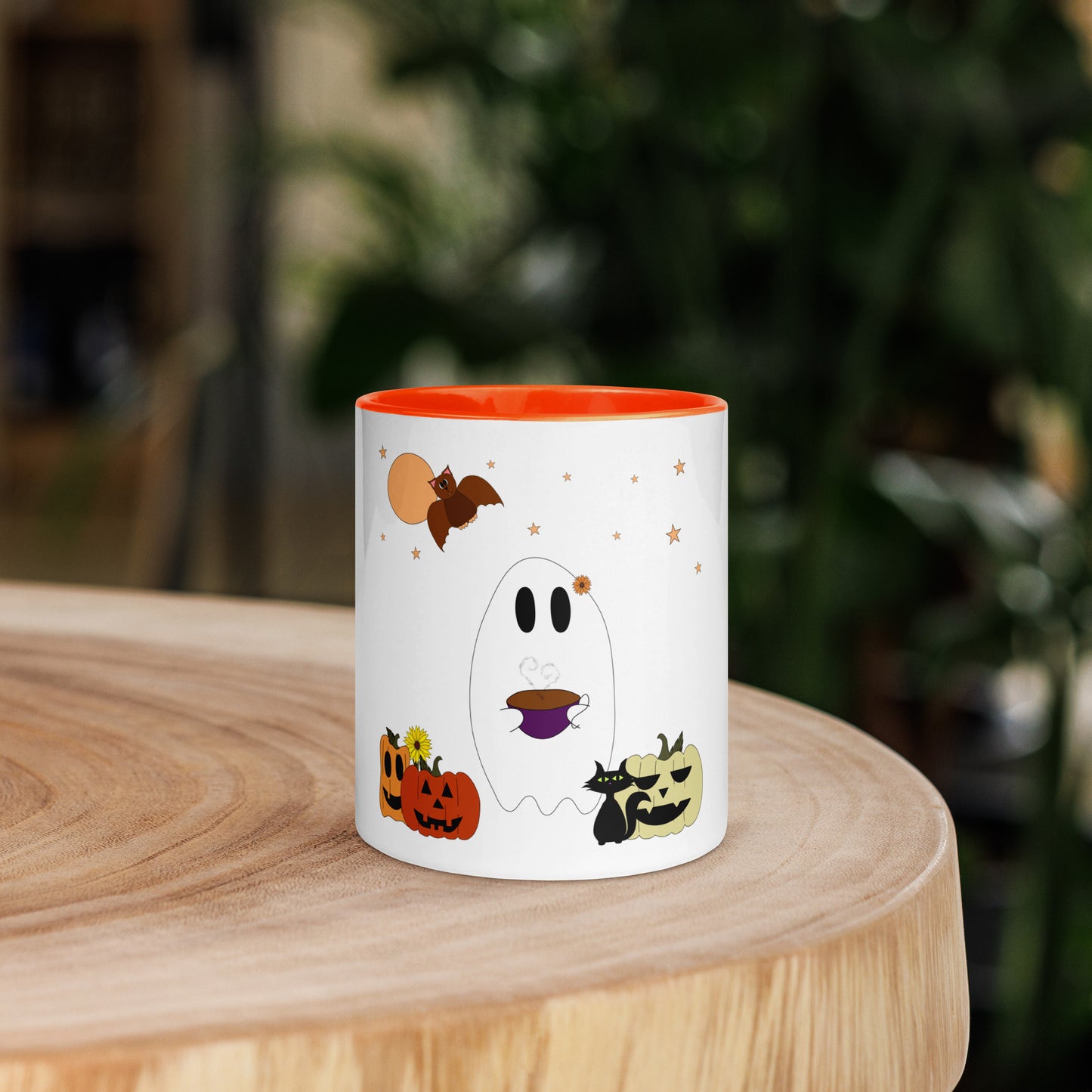 Ghost and Tea Mug with Color Inside