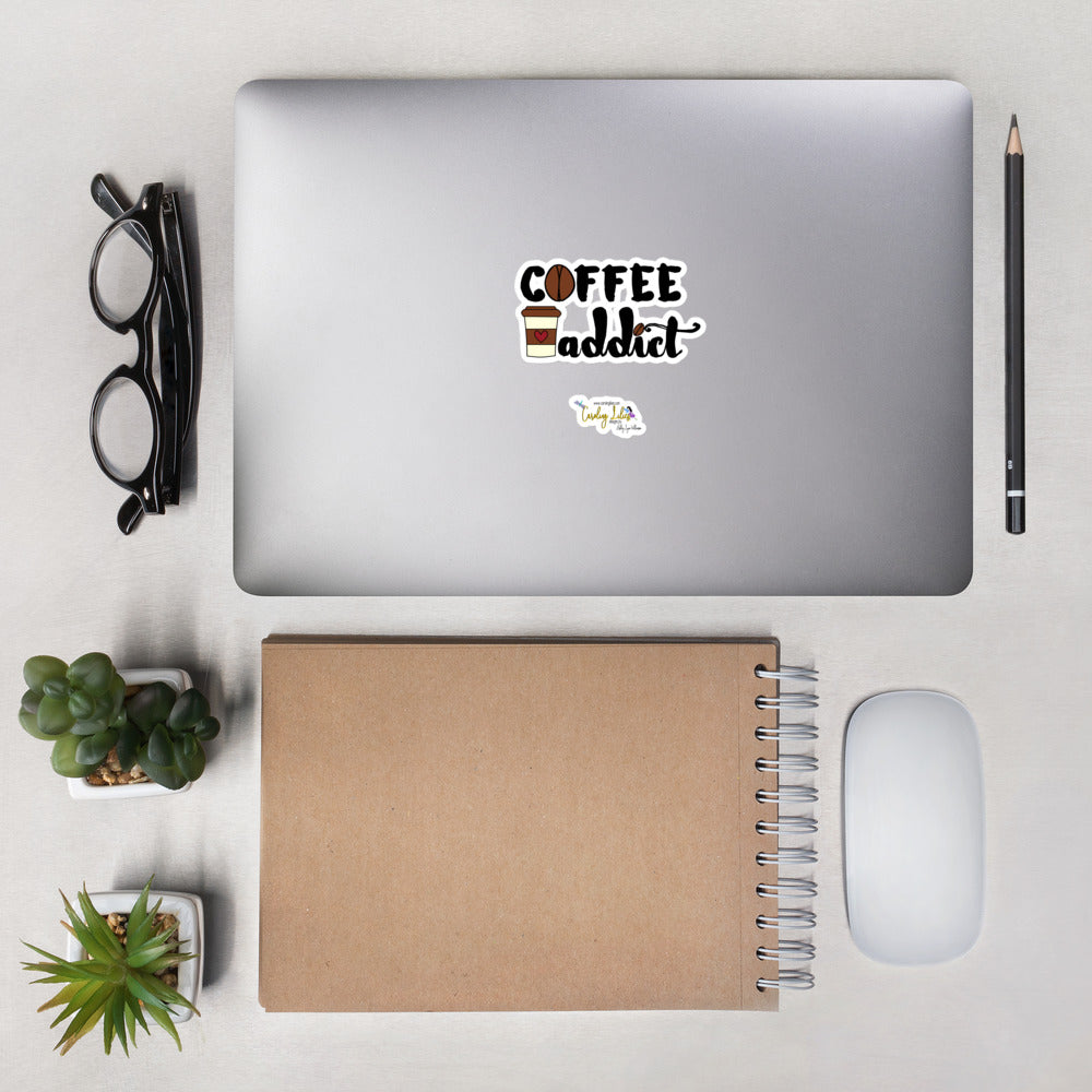 Coffee Addict Bubble-free stickers