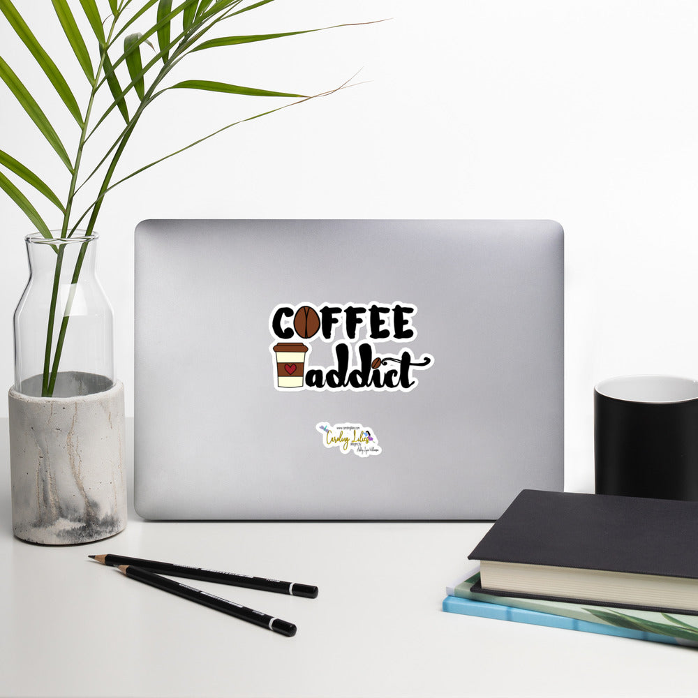 Coffee Addict Bubble-free stickers