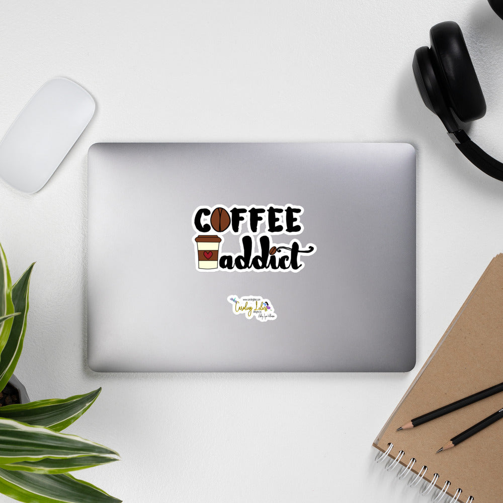 Coffee Addict Bubble-free stickers