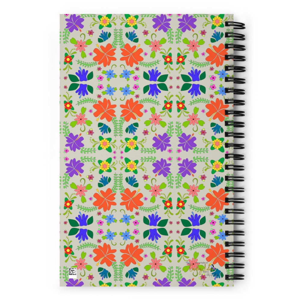 Flower Power Spiral notebook