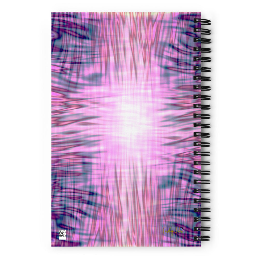 Flames - Pink Spiral notebook