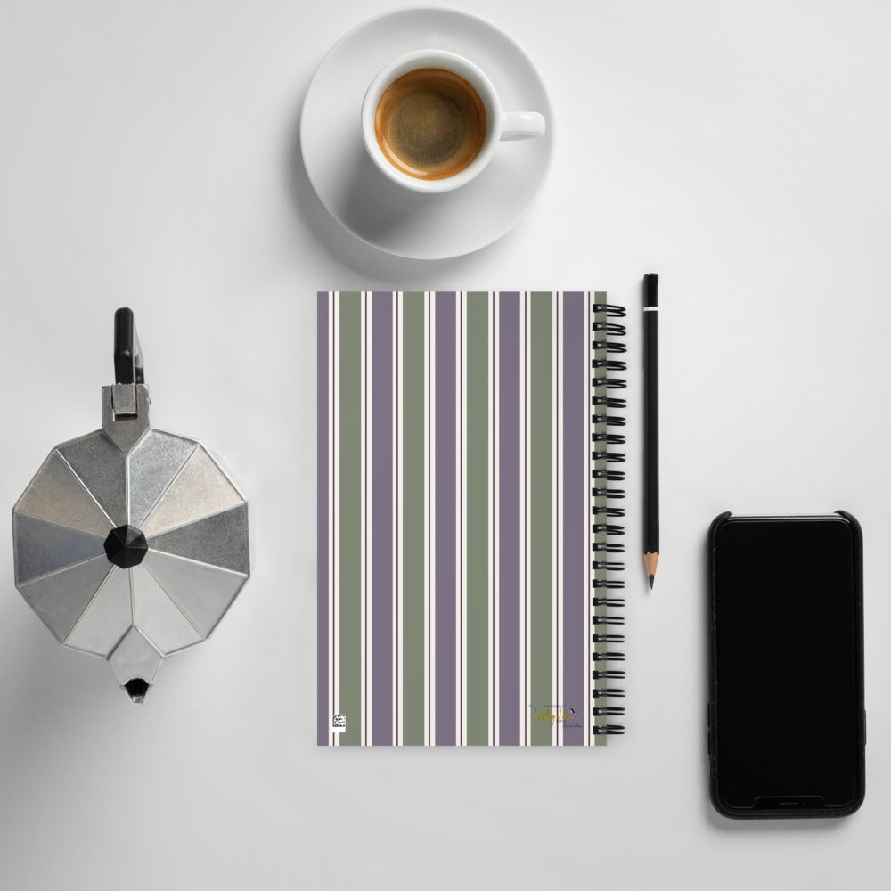 Wallpaper Inspired Spiral notebook