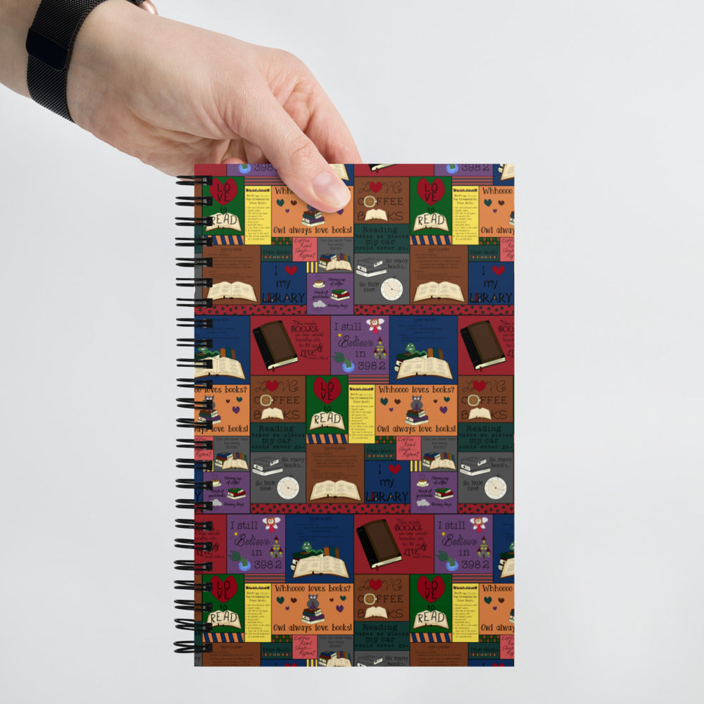 Book Collage Spiral notebook