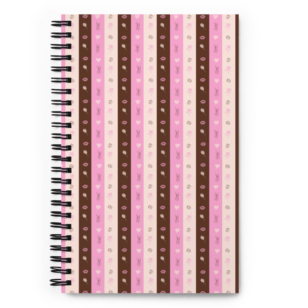 Hearts, Kisses & More Spiral notebook