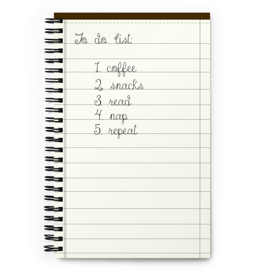 To Do List Spiral notebook