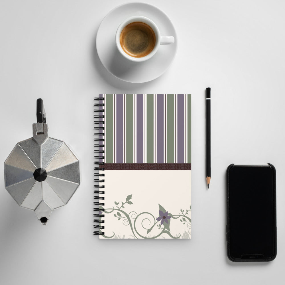 Wallpaper Inspired Spiral notebook