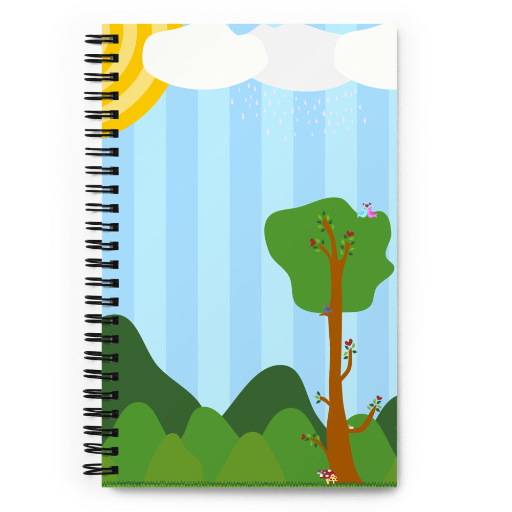 Spring Time Landscape Spiral notebook