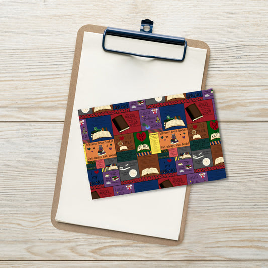 Book Collage Standard Postcard