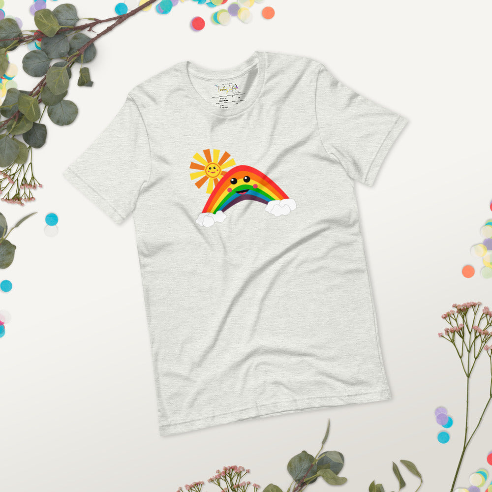 Happy Rainbow Short-Sleeve Unisex T-Shirt