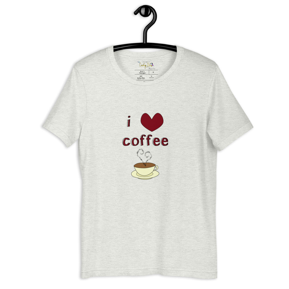 I Love Coffee Short-Sleeve Unisex T-Shirt