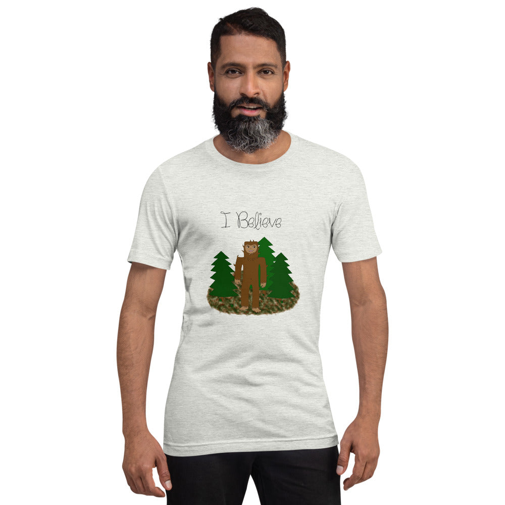 I Believe - Bigfoot Short-Sleeve Unisex T-Shirt