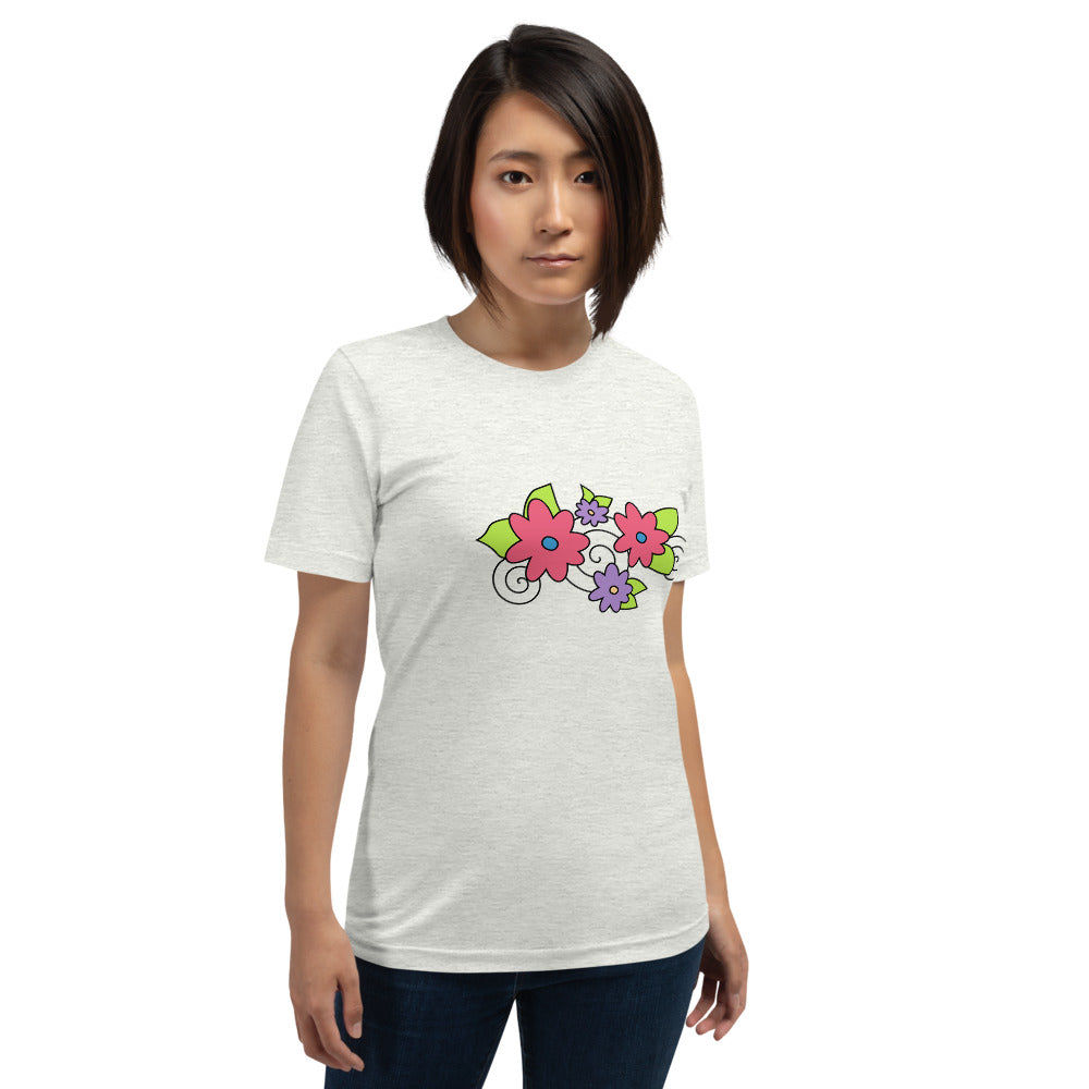 Florals & Spirals Short-Sleeve Unisex T-Shirt