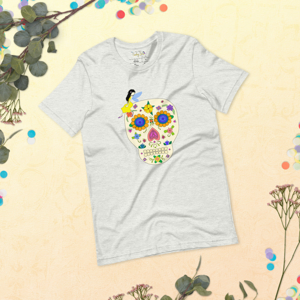 A Fairy, A Skull & Some Flowers Short-Sleeve Unisex T-Shirt