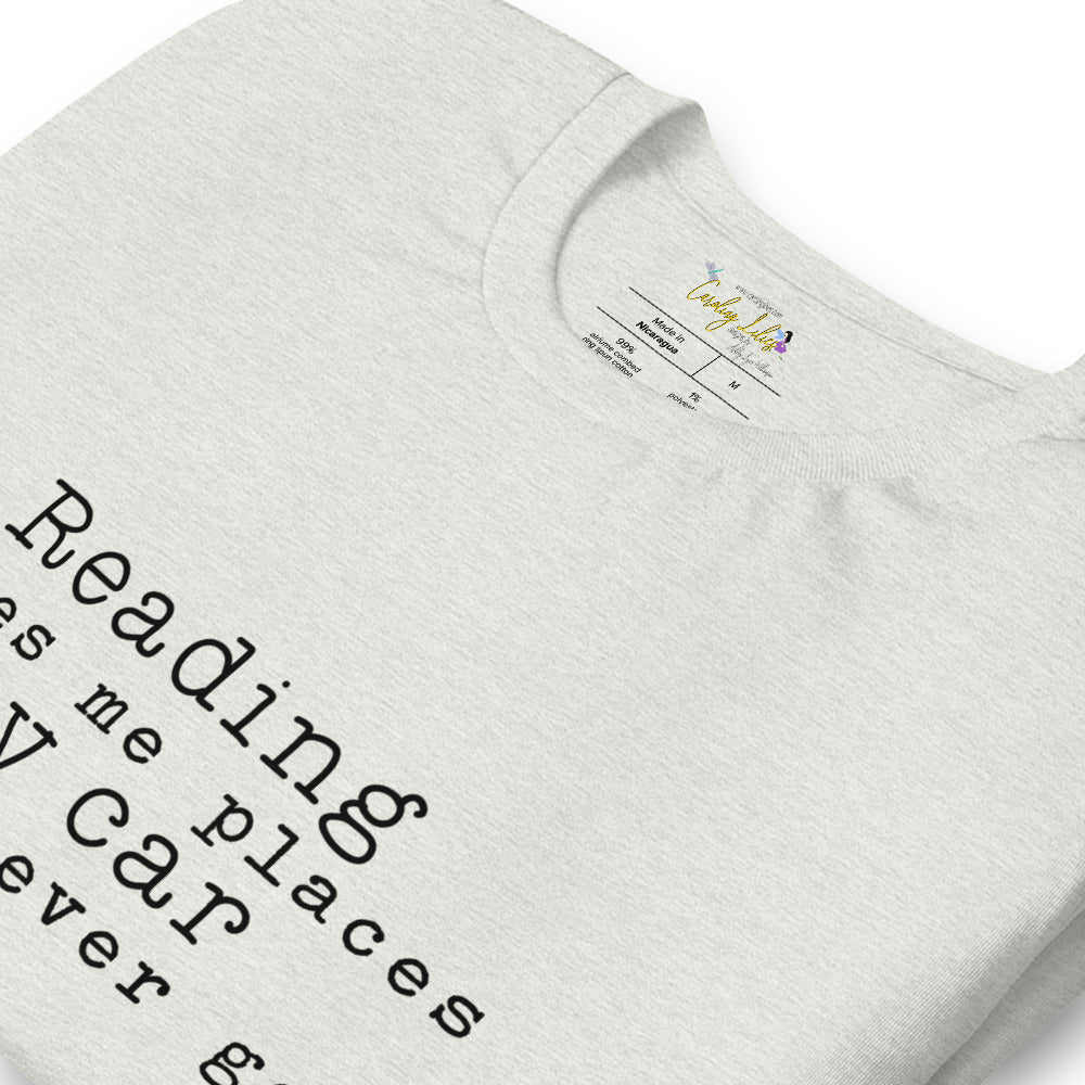 Reading Takes Me Places Short-Sleeve Unisex T-Shirt