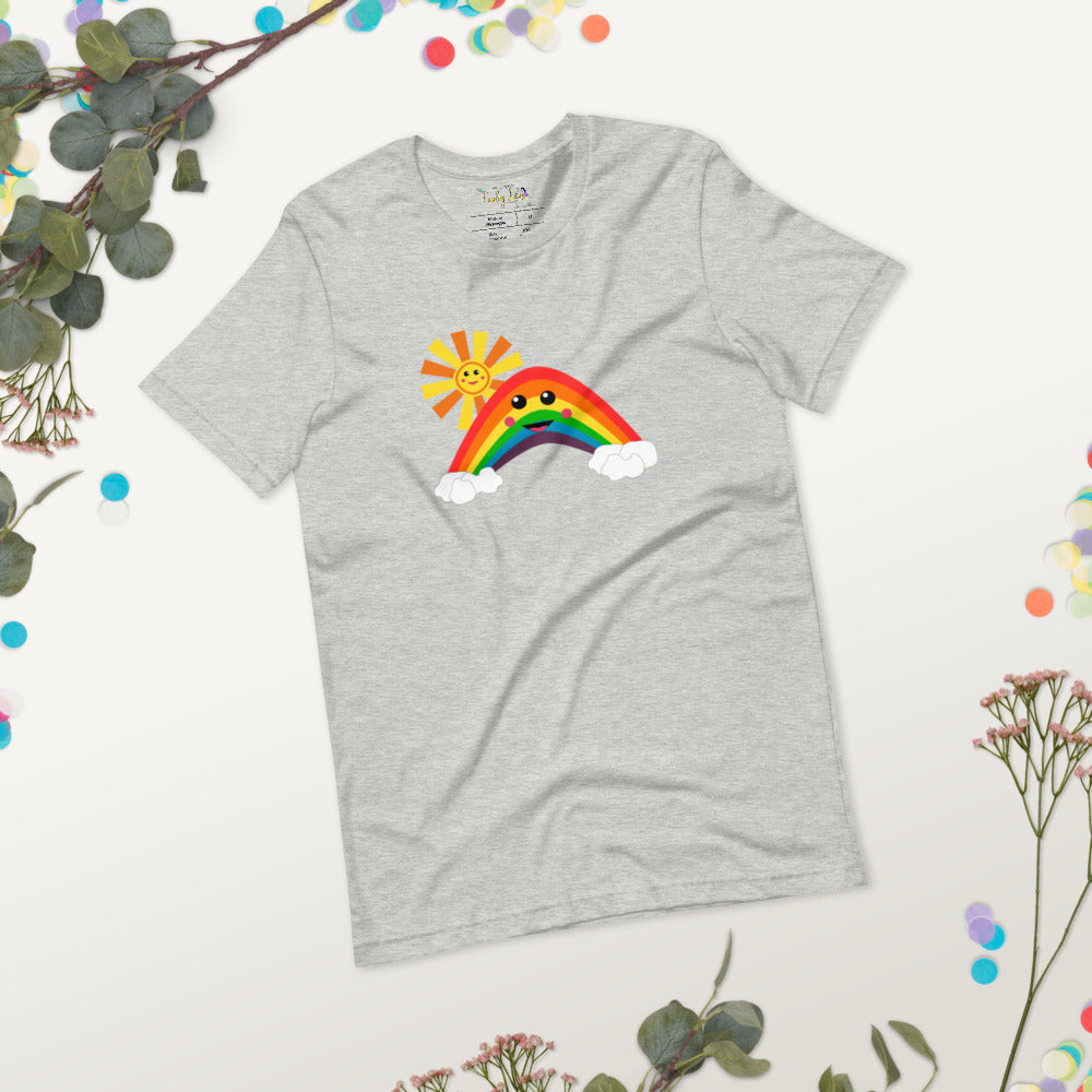 Happy Rainbow Short-Sleeve Unisex T-Shirt