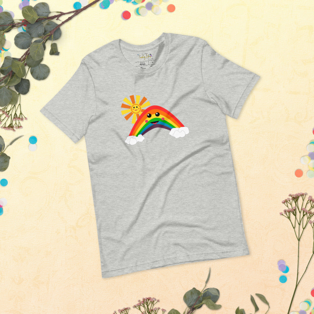 Happy Rainbow Short-Sleeve Unisex T-Shirt